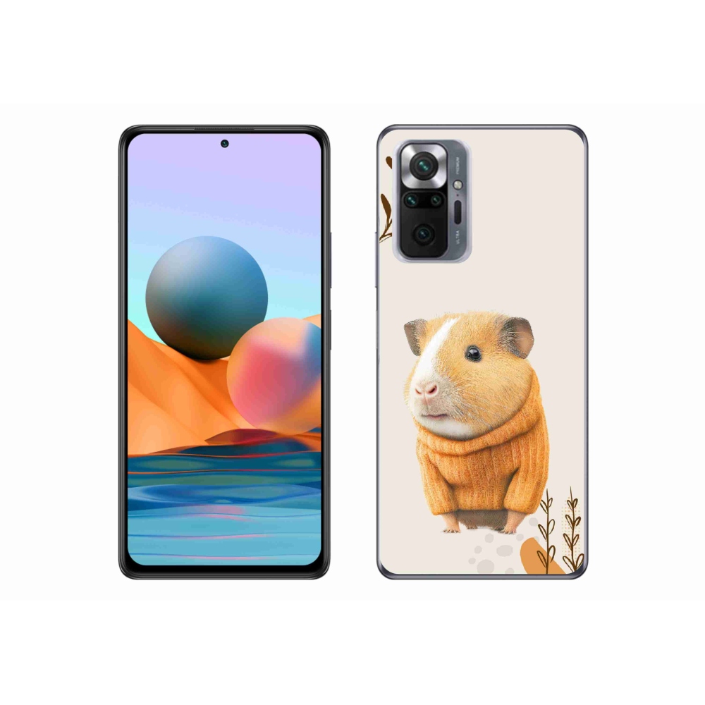 Gél borítás mmCase a Xiaomi Redmi Note 10 Pro számára - tengerimalac a pulóverben