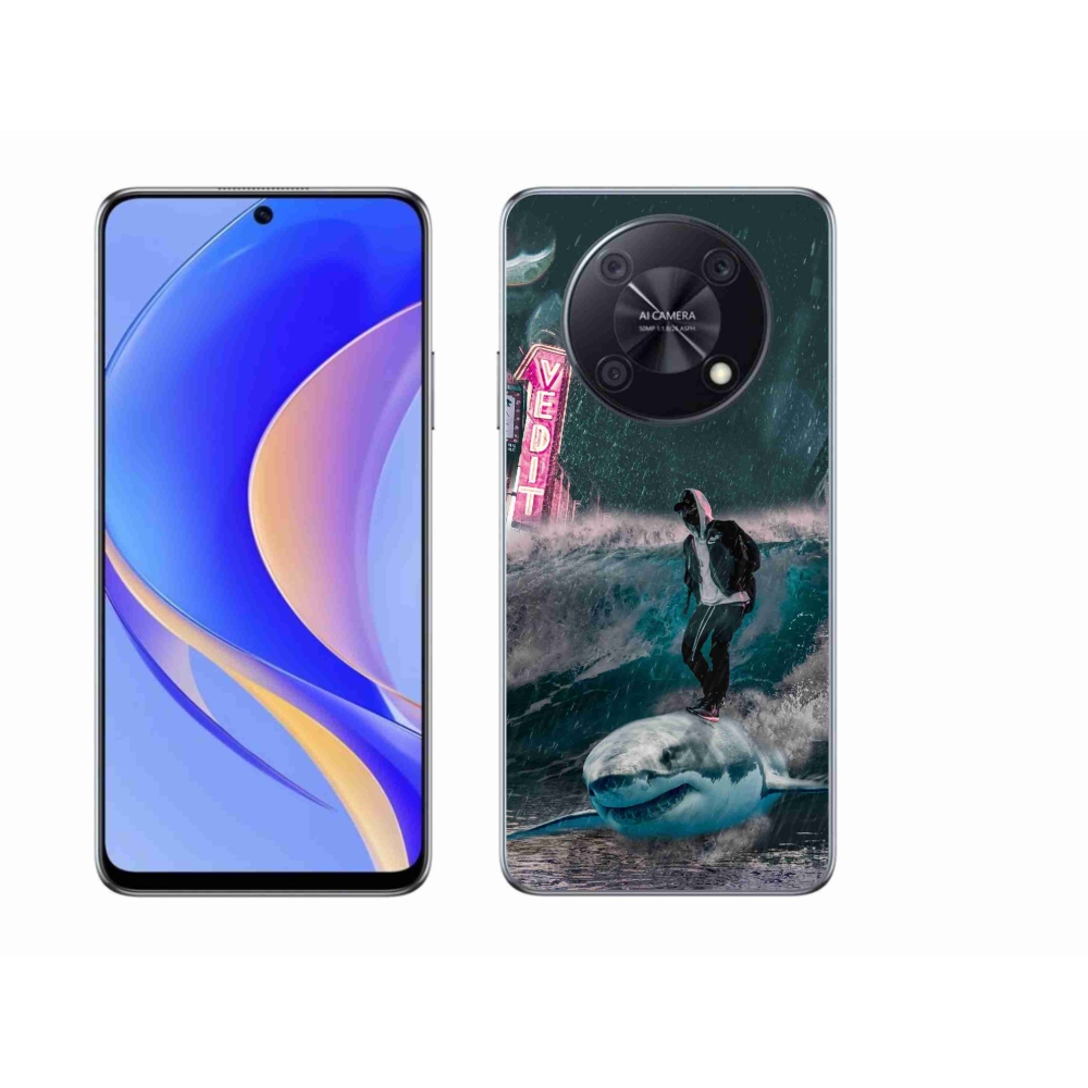 Gél borítás mmCase a Huawei Nova Y90 készülékhez - cápa