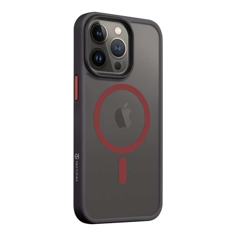 Taktikai MagForce Hyperstealth 2.0 borító iPhone 13 Pro fekete/piros színű készülékhez