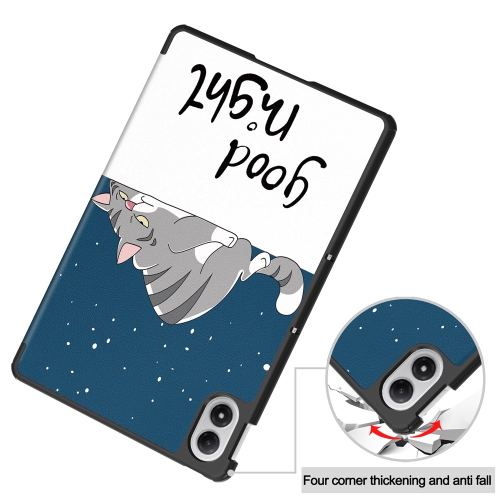 Nyomtatás intelligens záró tok a Xiaomi Redmi Pad 2 Pro számára - macska