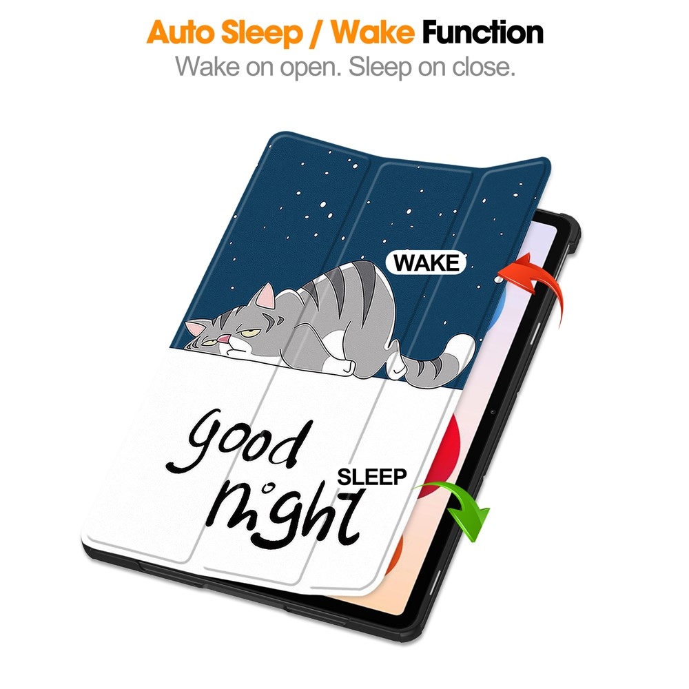 Nyomtatás intelligens záró tok a Xiaomi Redmi Pad 2 Pro számára - macska