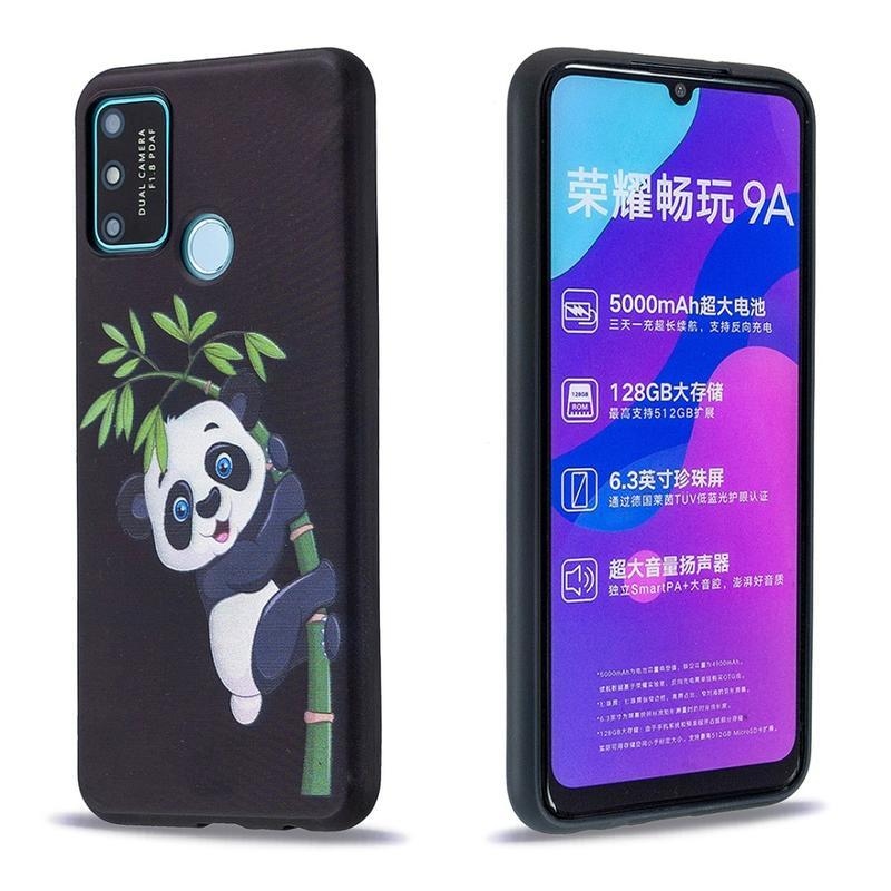 Gél tok nyomtatás a Honor 9A-hoz - panda