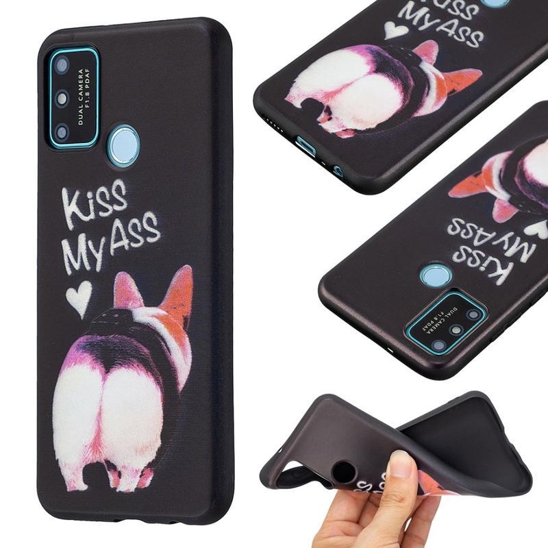 Gél tok nyomtatás Honor 9A - malacka