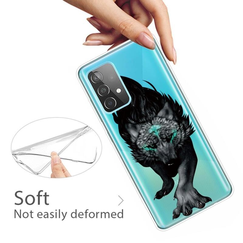 Gél tok nyomtatás Samsung Galaxy A53 5G - fekete farkas