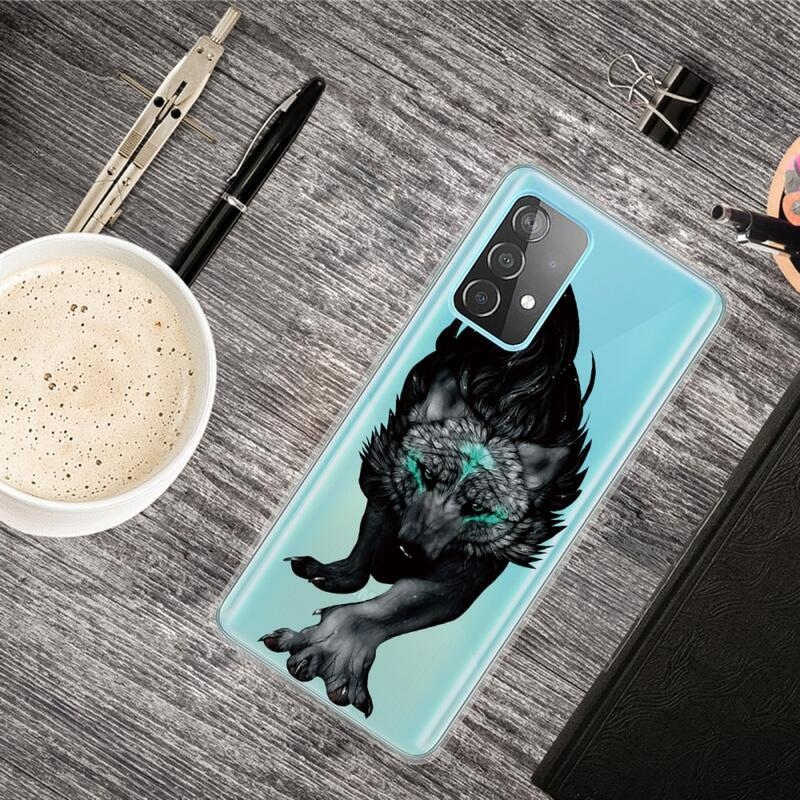 Gél tok nyomtatás Samsung Galaxy A53 5G - fekete farkas