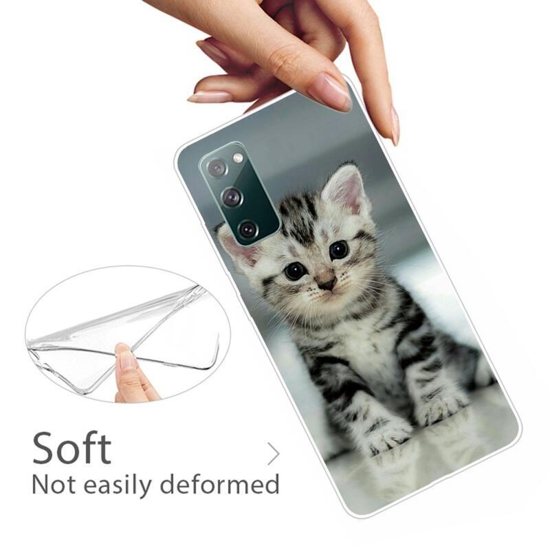Gél tok nyomtatás Samsung Galaxy S20 FE/S20 FE 5G - aranyos cica