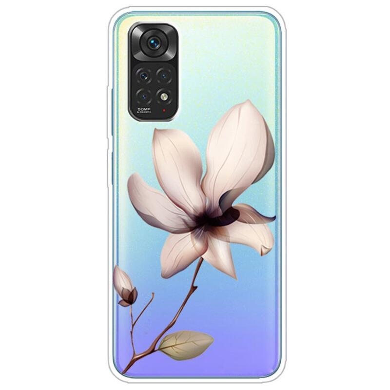 Gél tok a Xiaomi Redmi Note 11 4G/Note 11S 4G készülékhez - rózsaszín virág