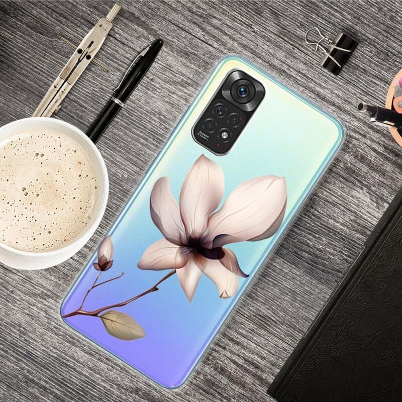 Gél tok a Xiaomi Redmi Note 11 4G/Note 11S 4G készülékhez - rózsaszín virág