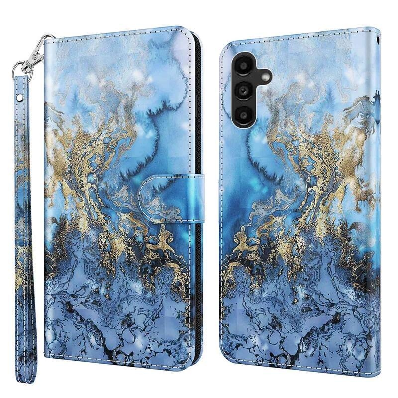 Nyomtatott könyv tok Samsung Galaxy A14 4G/5G készülékhez - absztrakt minta