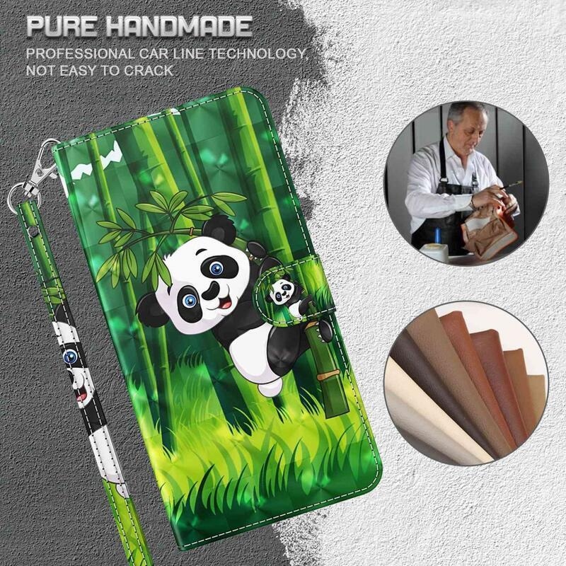 Nyomtatott könyv tok Xiaomi Redmi 10A - panda a bambuszon