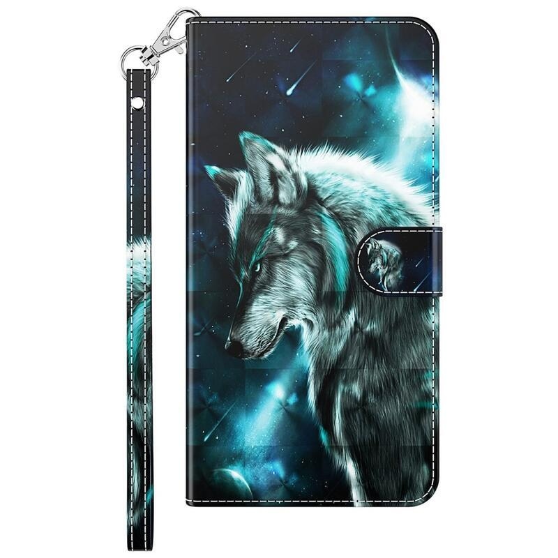 Nyomtatott könyv tok a Xiaomi Redmi 10A-hoz - farkas