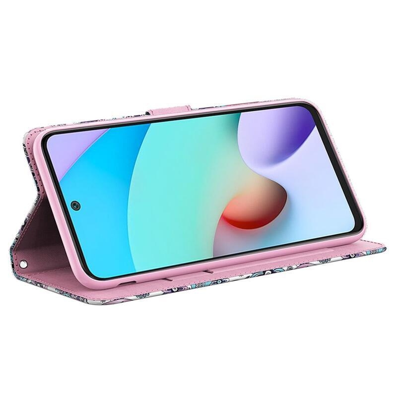 Nyomtatott könyv tok Xiaomi Redmi 12C-hez - kasmír minta