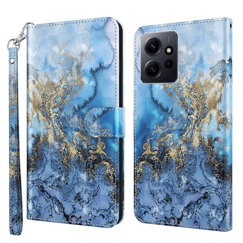 Nyomtatott könyv tok Xiaomi Redmi Note 12 4G-hez - absztrakt minta
