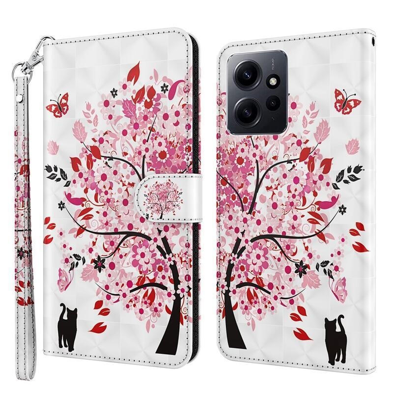 Nyomtatott könyv tok Xiaomi Redmi Note 12 4G - virágzó fa