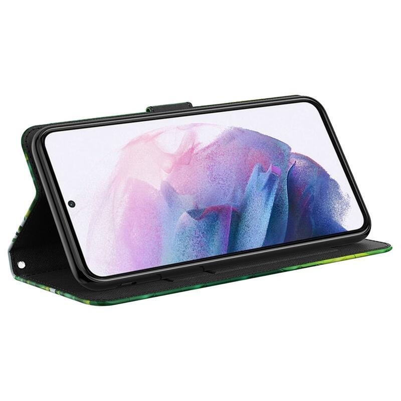 Nyomtatott pénztárca tok Samsung Galaxy A23 4G/5G készülékhez - panda bambuszon