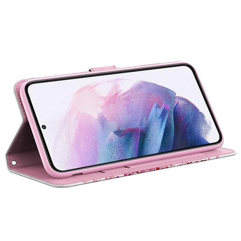 Nyomtatott pénztárca tok Samsung Galaxy A23 4G/5G - virágzó fa
