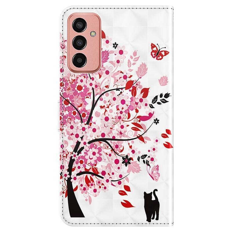 Nyomtatott pénztárca tok Samsung Galaxy M13-hoz - virágzó fa