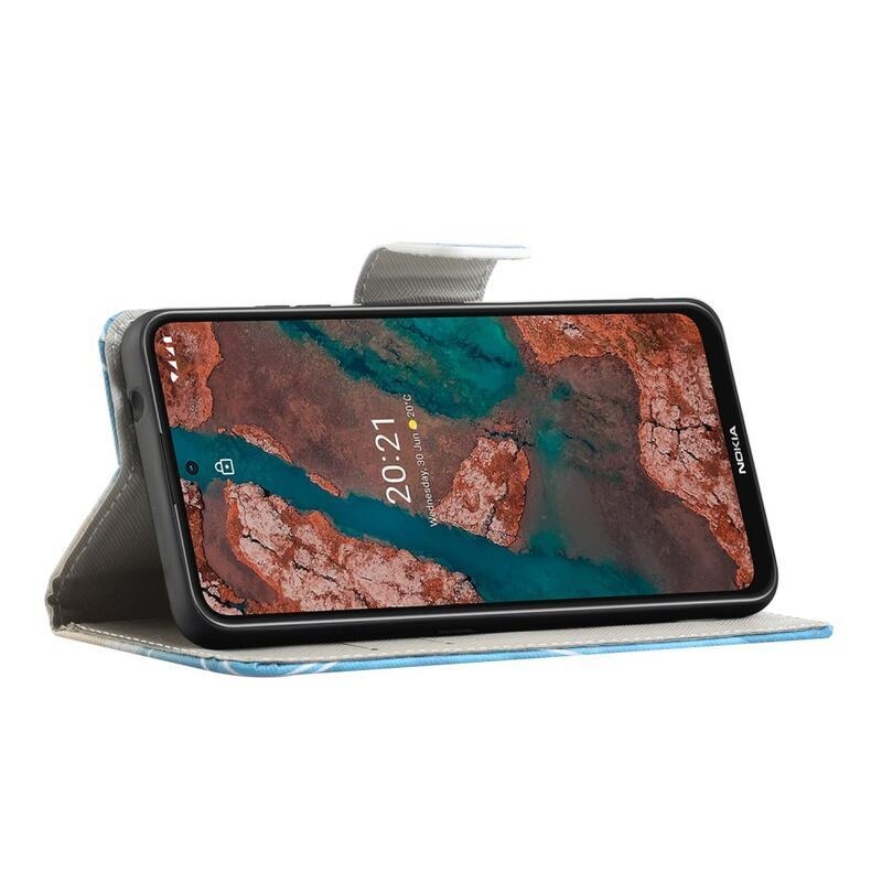 Nyomtatás PU bőr pénztárca tok Nokia X10/X20 - dühös medve