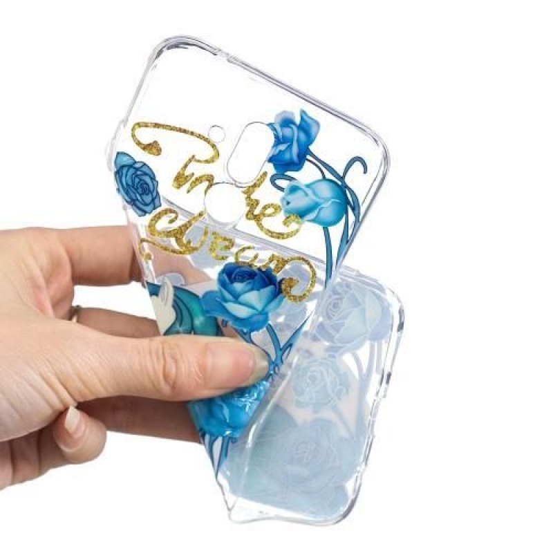 Nyomtatott szilikon tok a Huawei Mate 20 Lite mobilhoz - elegáns egyszarvú