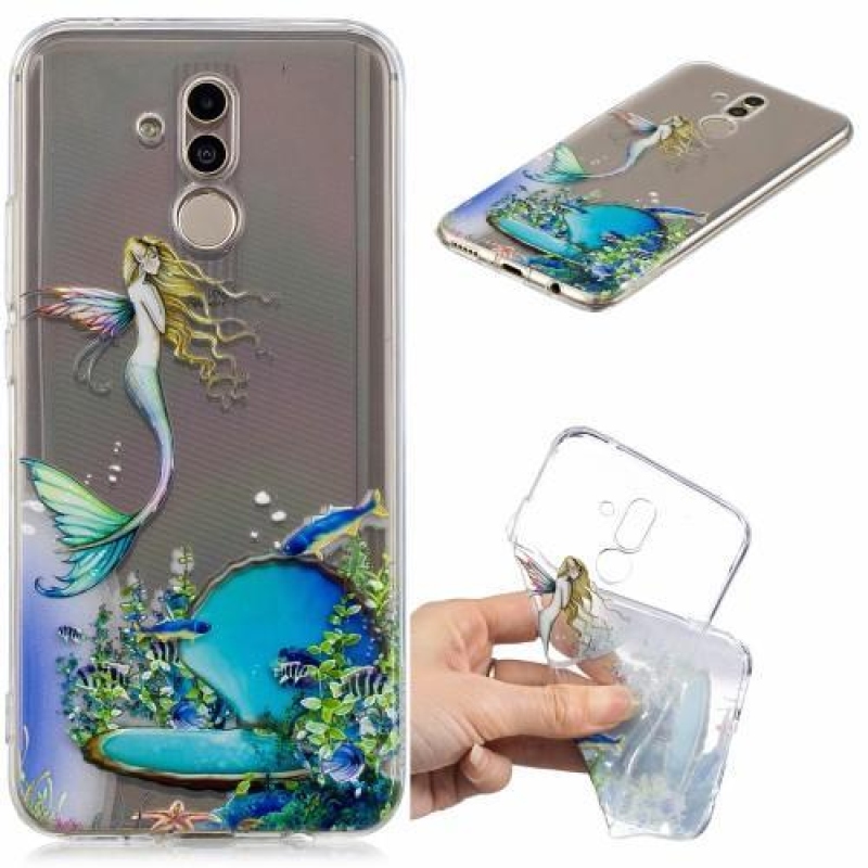 Nyomtatott szilikon tok a Huawei Mate 20 Lite mobilhoz - sellő