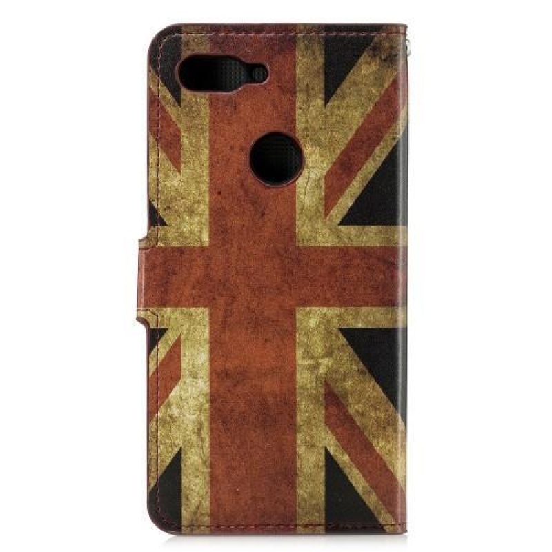 Printie PU bőr pénztárca tok Xiaomi Mi 8 Lite-hoz - UK