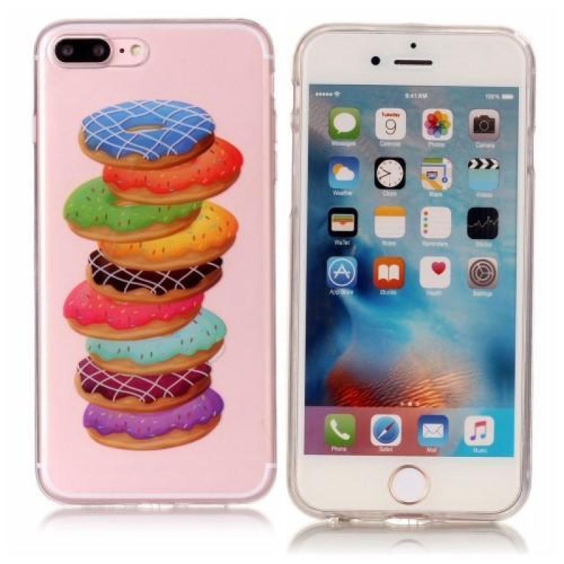 Printy zselés tok iPhone 8 Plus és 7 Plus készülékhez - fánkok