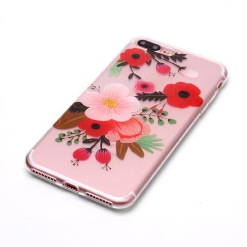 Printy zselés tok iPhone 8 Plus és 7 Plus készülékhez - virágos motívumokkal