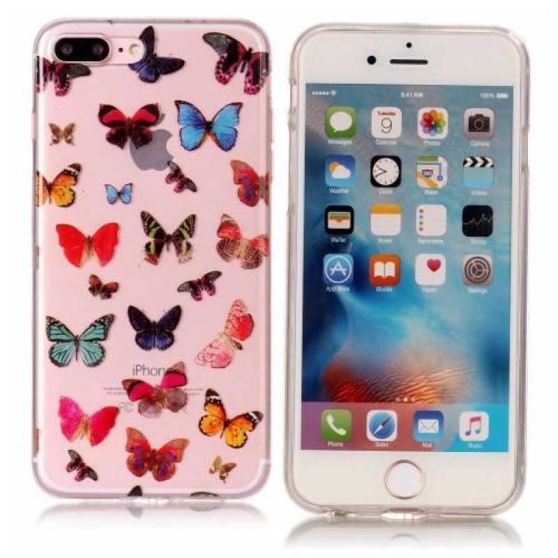 Printy zselés tok iPhone 8 Plus és 7 Plus készülékhez - pillangó