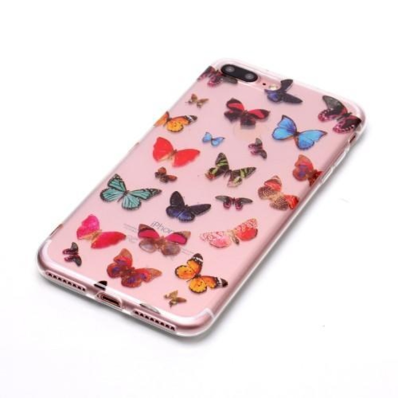 Printy zselés tok iPhone 8 Plus és 7 Plus készülékhez - pillangó