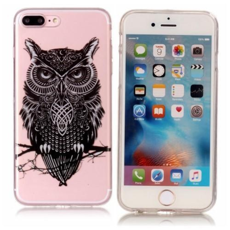 Printy zselés tok iPhone 8 Plus és 7 Plus készülékhez - bagoly