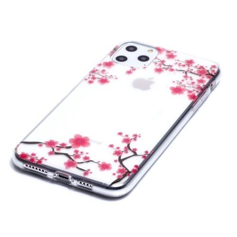 Printy zselés mobiltáska Apple iPhone 11 Pro Max 6.5 (2019) - rózsaszín virágok