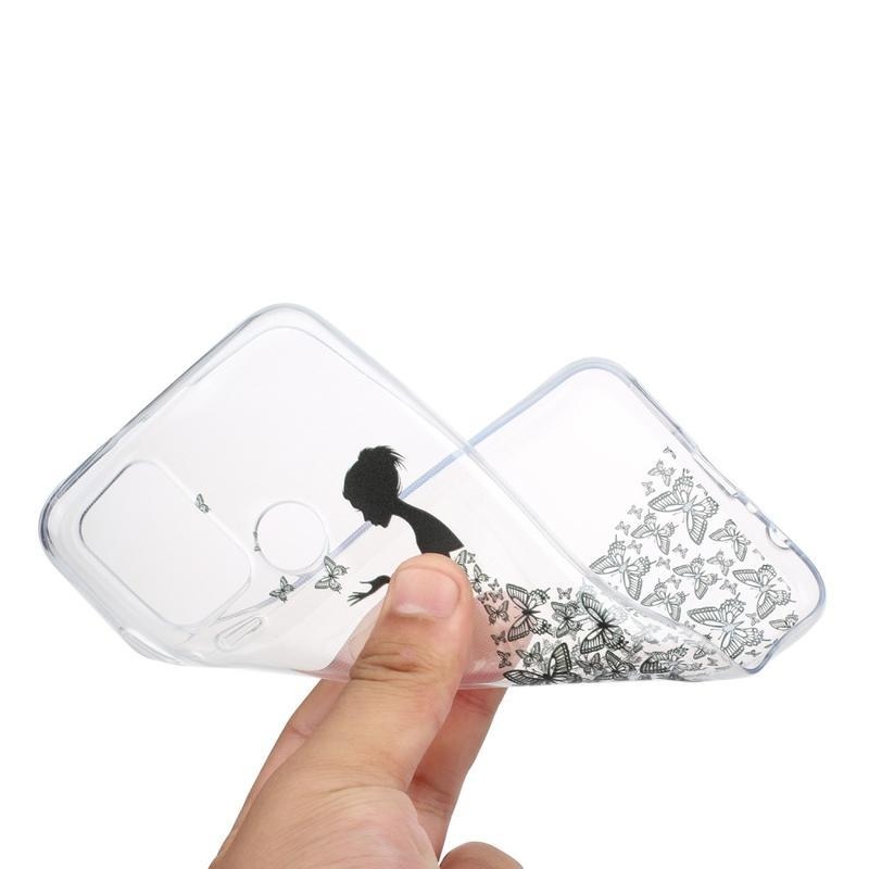Printy zselés tok Honor 9A - lány és pillangók