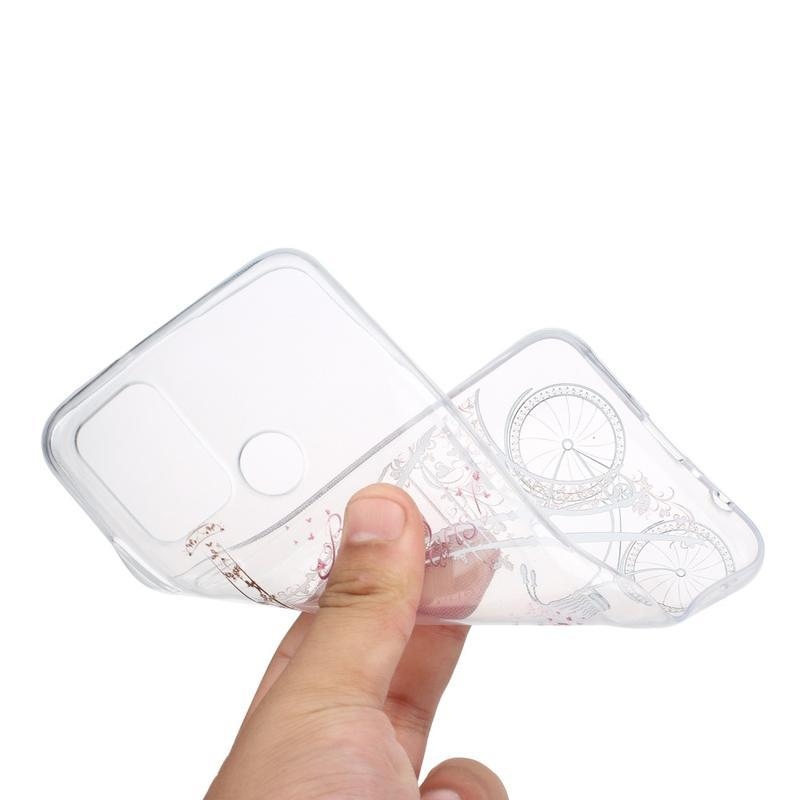 Printy zselés borító a Honor 9A készülékhez - Eiffel-torony és kerékpár
