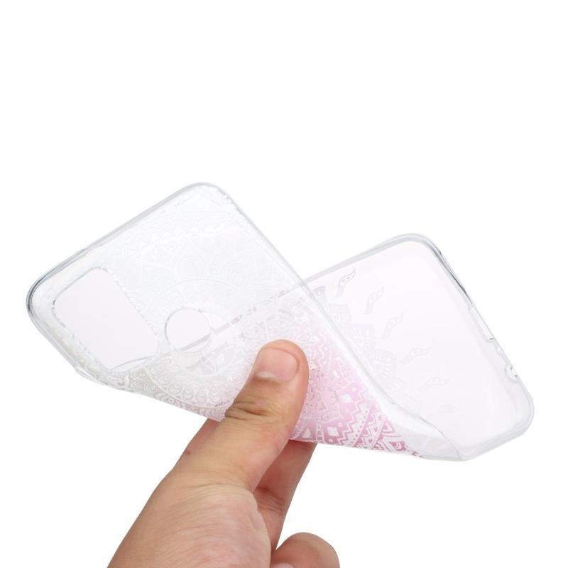 Printy zselés tok Honor 9A - rózsaszín mandala