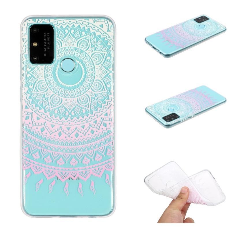 Printy zselés tok Honor 9A - rózsaszín mandala