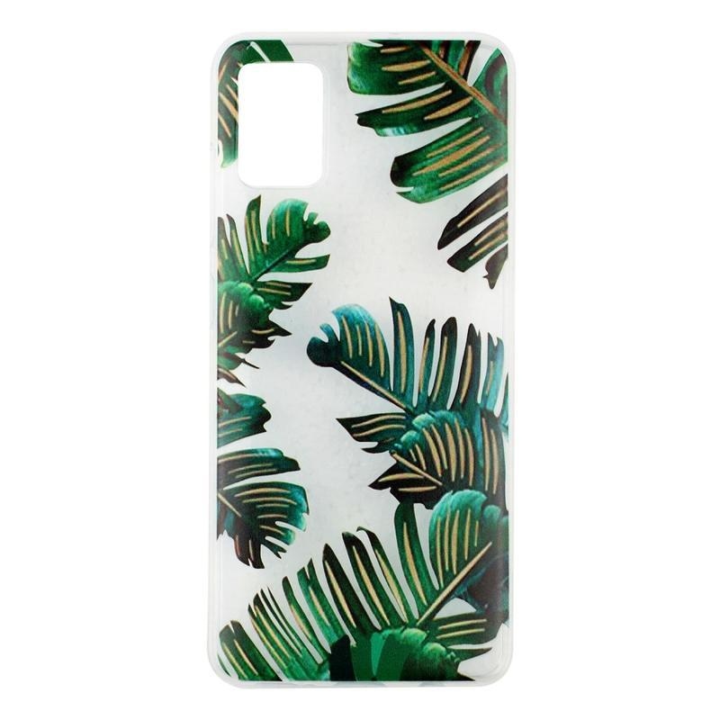Printy zselés tok Samsung Galaxy A71 - banánlevelek