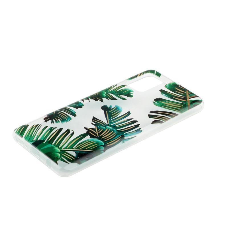 Printy zselés tok Samsung Galaxy A71 - banánlevelek
