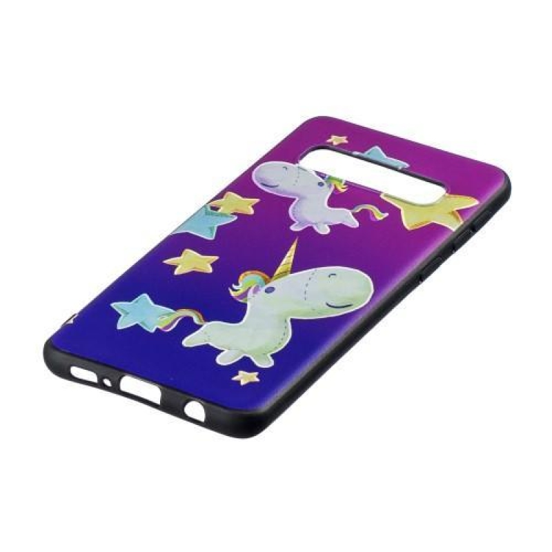 Printy zselés tok Samsung Galaxy S10 készülékhez - egyszarvú