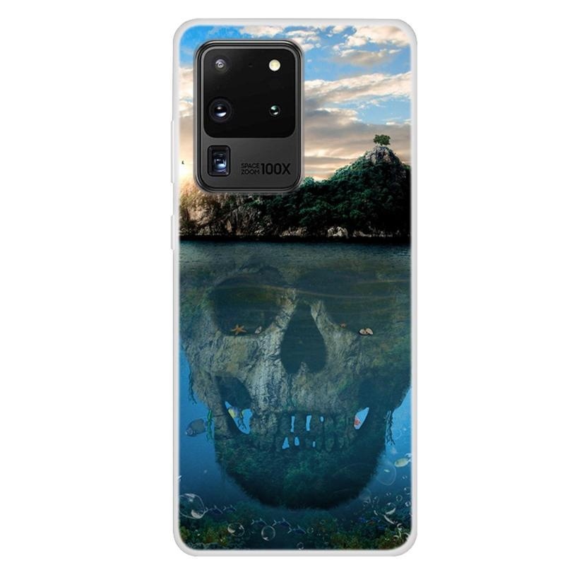 Printy zselés tok Samsung Galaxy S20 Ultra készülékhez - koponya
