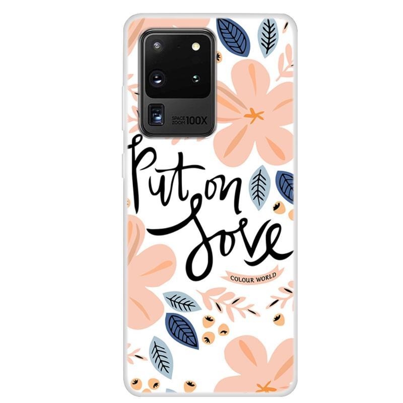 Printy zselés tok mobil Samsung Galaxy S20 Ultra - virág motívummal