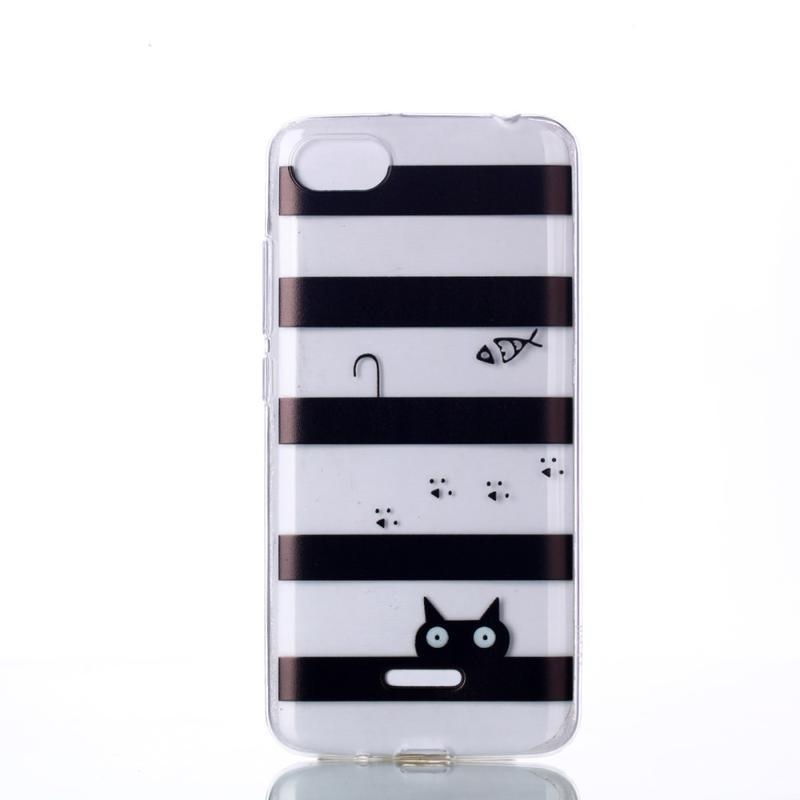 Printy zselés tok Xiaomi Redmi 6A - fekete csíkok