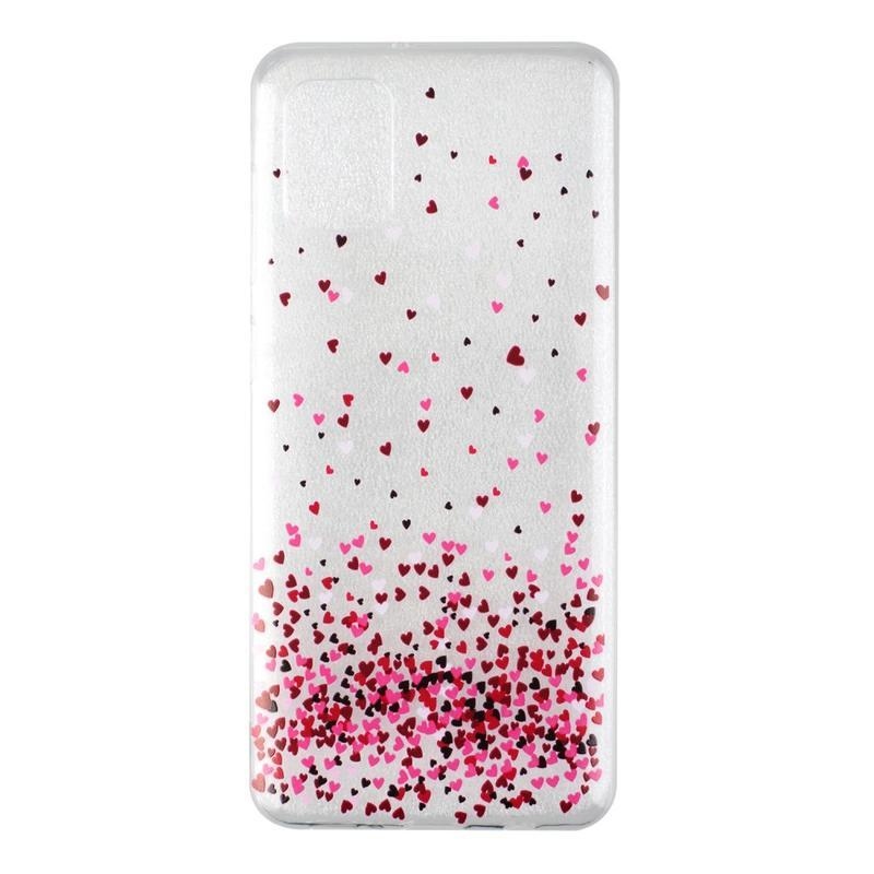 Printy zselés tok mobil Samsung Galaxy A31 - színes szívek