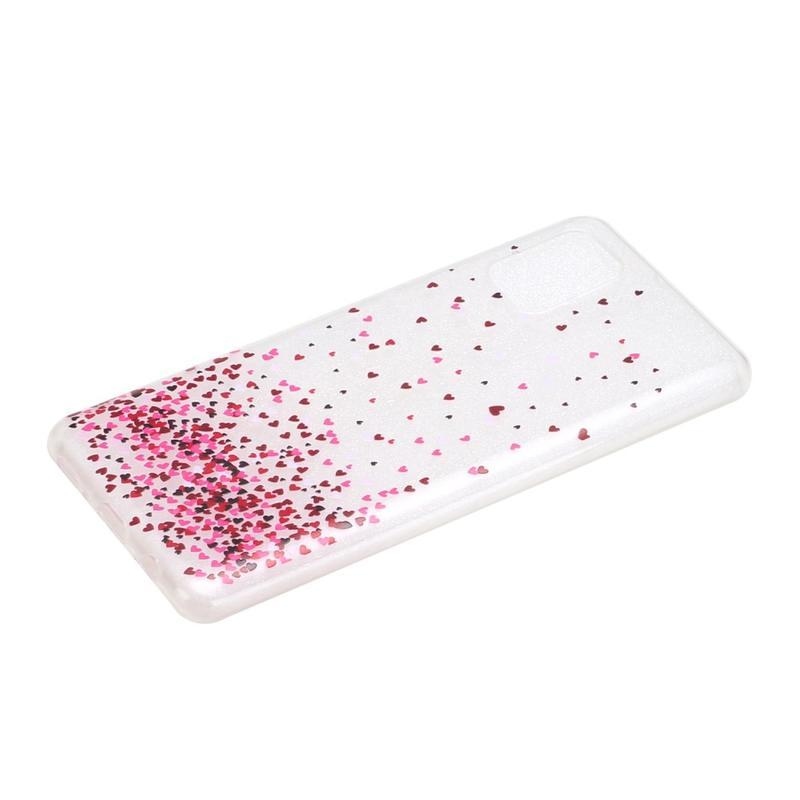 Printy zselés tok mobil Samsung Galaxy A31 - színes szívek