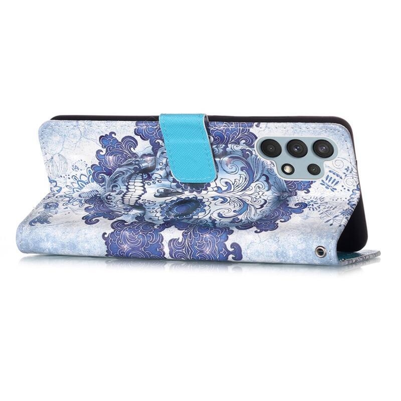 Printy pénztárca tok Samsung Galaxy A32 4G - koponya