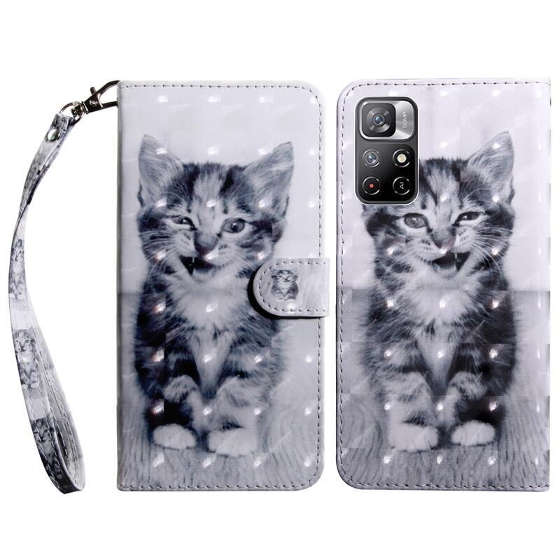 Printy pénztárca tok Xiaomi Poco M4 Pro 5G/Redmi Note 11S 5G - macska