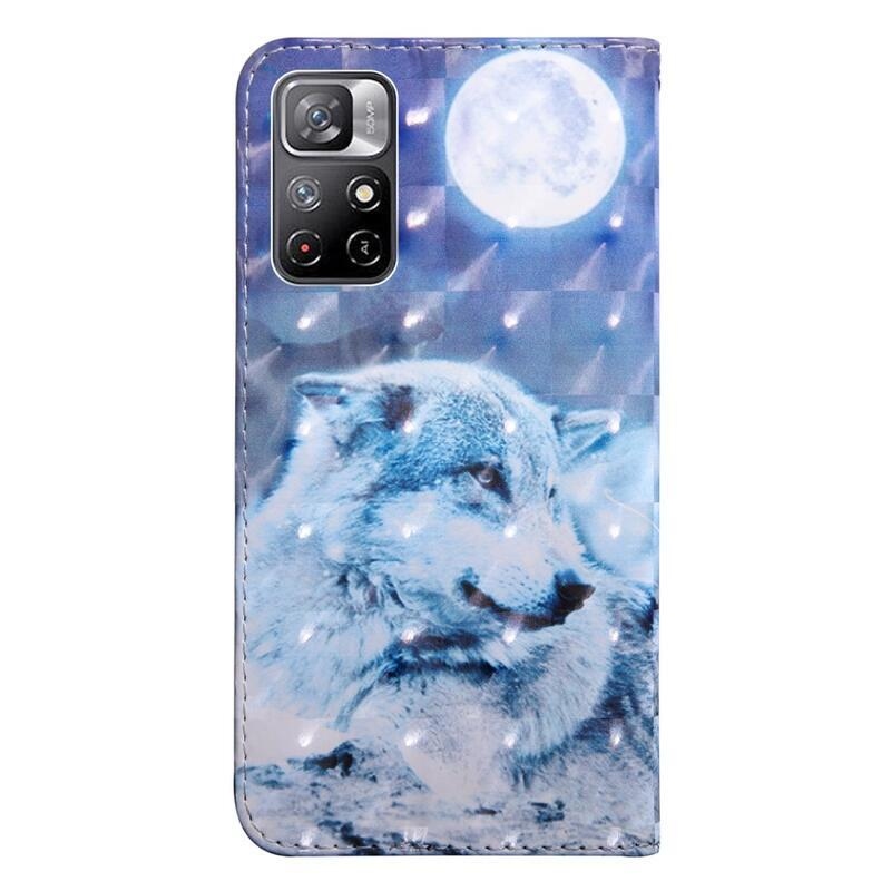 Printy pénztárca tok Xiaomi Poco M4 Pro 5G/Redmi Note 11S 5G - polar wolf