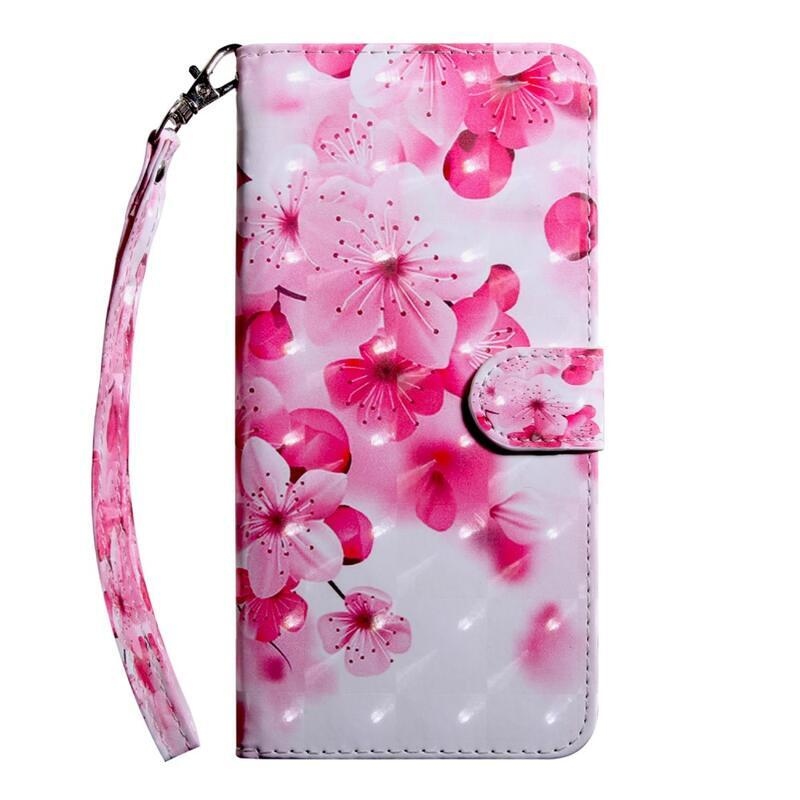 Printy pénztárca tok Xiaomi Poco M4 Pro 5G/Redmi Note 11S 5G - rózsaszín virágokhoz