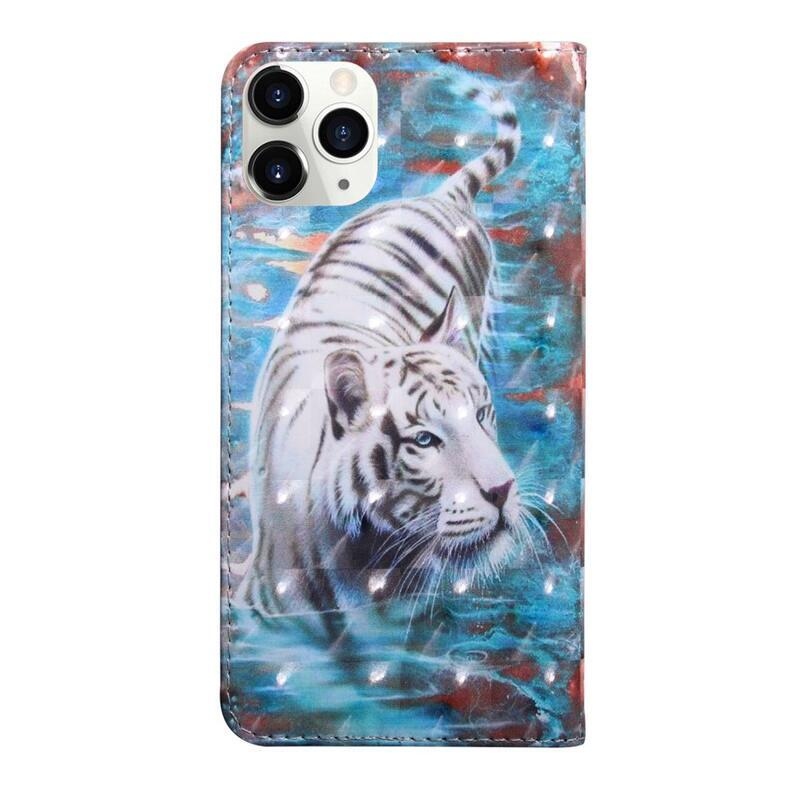 Printy pénztárca tok iPhone 13 Pro Max készülékhez - fehér tigris