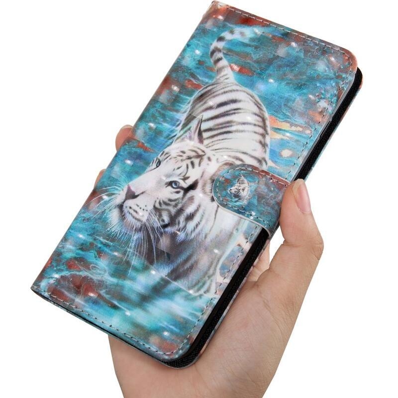 Printy pénztárca tok iPhone 13 Pro Max készülékhez - fehér tigris