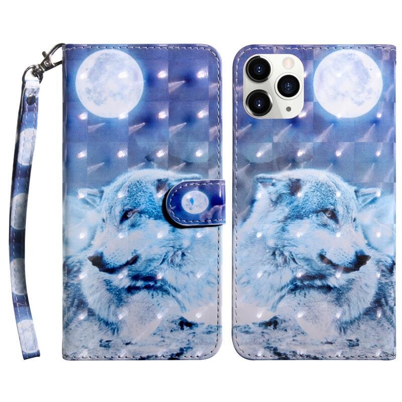 Printy pénztárca tok iPhone 13 Pro Max készülékhez - sarki farkas